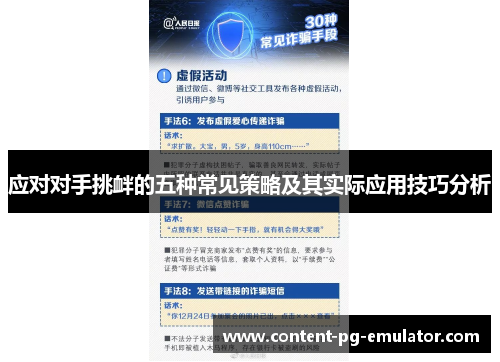 应对对手挑衅的五种常见策略及其实际应用技巧分析