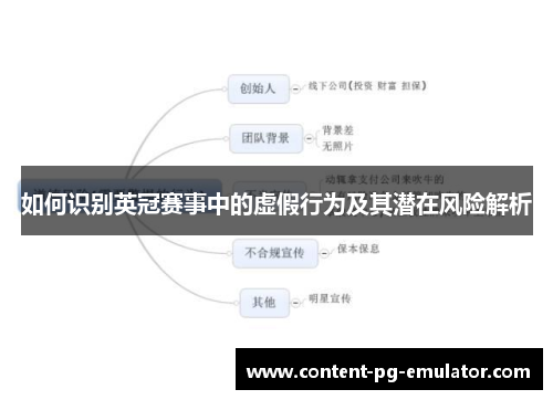 如何识别英冠赛事中的虚假行为及其潜在风险解析